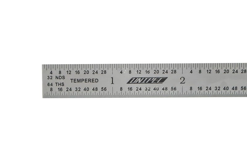 UNIPEC Made in USA | 6 Inch Precision Rule, 4R (8ths, 16ths, 32nds, 64ths), Metal Working and Fabrication, Carpentry, Woodworking and More (Flexible, 6 Inch) - Image 3